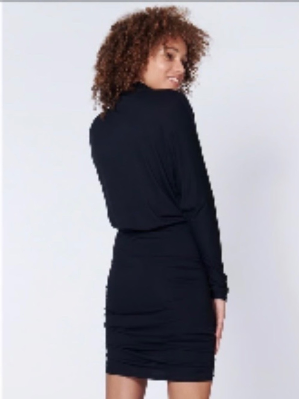 Veronica Beard Jeans Manda Dress M Black Turtleneck - Picture 2 of 9